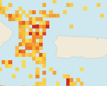 Satellite floating-algae map near Rincon, Jun 2022 (opens full map image in a new tab)