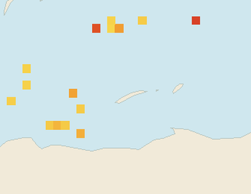 Satellite floating-algae map near Roatan, Jun 2022 (opens full map image in a new tab)