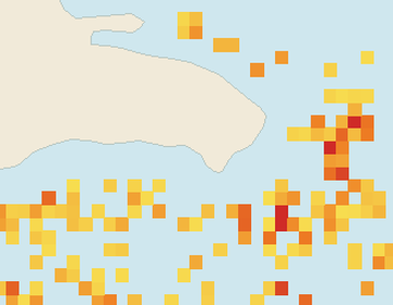 Satellite floating-algae map near Bayahibe, Jul 2022 (opens full map image in a new tab)