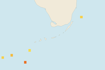 Satellite floating-algae map near Florida Keys, Jul 2022 (opens full map image in a new tab)