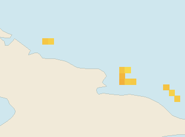 Satellite floating-algae map near Guardalavaca, Jul 2022 (opens full map image in a new tab)