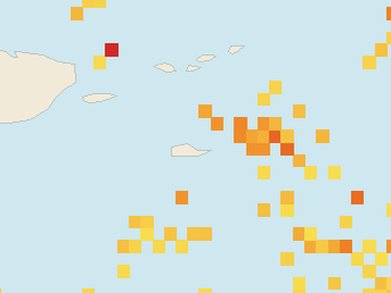 Satellite floating-algae map near St. Croix, Jul 2022 (opens full map image in a new tab)
