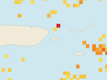 Satellite floating-algae map near Vieques, Jul 2022 (opens full map image in a new tab)