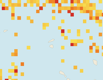 Satellite floating-algae map near Anguilla, Aug 2022 (opens full map image in a new tab)
