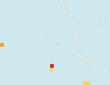 Satellite floating-algae map near Great Exuma, Aug 2022 (opens full map image in a new tab)