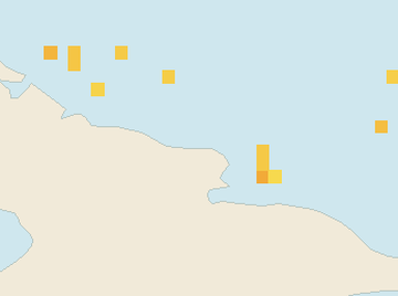 Satellite floating-algae map near Guardalavaca, Aug 2022 (opens full map image in a new tab)