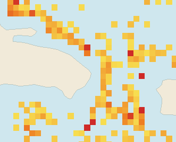 Satellite floating-algae map near Punta Cana and Bavaro, Aug 2022 (opens full map image in a new tab)
