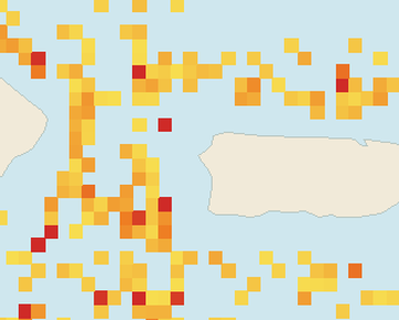 Satellite floating-algae map near Rincon, Aug 2022 (opens full map image in a new tab)