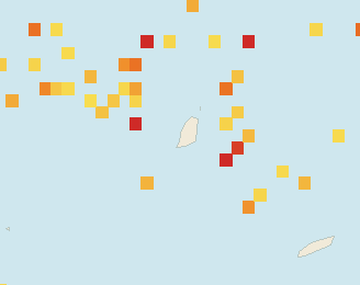 Satellite floating-algae map near Grand Anse, Sep 2022 (opens full map image in a new tab)