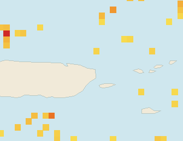 Satellite floating-algae map near Luquillo, Sep 2022 (opens full map image in a new tab)