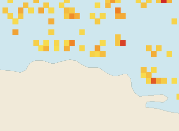 Satellite floating-algae map near Puerto Plata and Cabarete, Sep 2022 (opens full map image in a new tab)