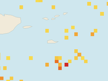 Satellite floating-algae map near St. Croix, Sep 2022 (opens full map image in a new tab)