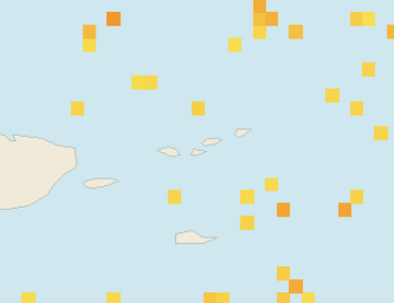 Satellite floating-algae map near St. John, Sep 2022 (opens full map image in a new tab)