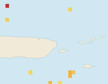 Satellite floating-algae map near Luquillo, Oct 2022 (opens full map image in a new tab)