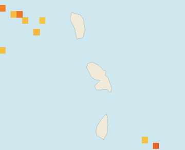 Satellite floating-algae map near Martinique West Coast, Oct 2022 (opens full map image in a new tab)