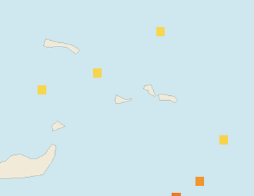 Satellite floating-algae map near Providenciales, Oct 2022 (opens full map image in a new tab)