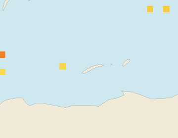 Satellite floating-algae map near Roatan, Oct 2022 (opens full map image in a new tab)