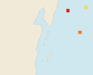 Satellite floating-algae map near Ambergris Caye, Nov 2022 (opens full map image in a new tab)
