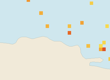 Satellite floating-algae map near Puerto Plata and Cabarete, Nov 2022 (opens full map image in a new tab)