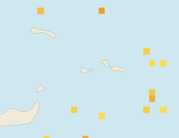 Satellite floating-algae map near Providenciales, Dec 2022 (opens full map image in a new tab)