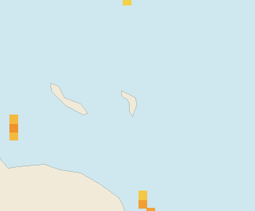 Satellite floating-algae map near Bonaire, Jan 2023 (opens full map image in a new tab)