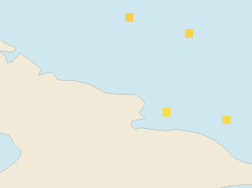 Satellite floating-algae map near Guardalavaca, Jan 2023 (opens full map image in a new tab)