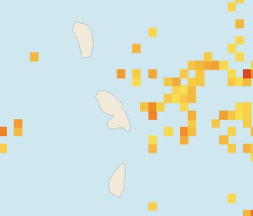 Satellite floating-algae map near Martinique Atlantic Coast, Jan 2023 (opens full map image in a new tab)