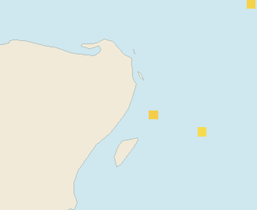 Satellite floating-algae map near Puerto Morelos, Jan 2023 (opens full map image in a new tab)