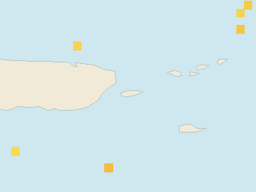 Satellite floating-algae map near Vieques, Jan 2023 (opens full map image in a new tab)
