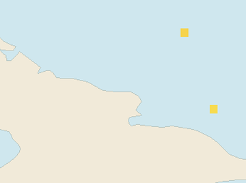 Satellite floating-algae map near Guardalavaca, Feb 2023 (opens full map image in a new tab)