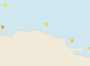 Satellite floating-algae map near Puerto Plata and Cabarete, Feb 2023 (opens full map image in a new tab)