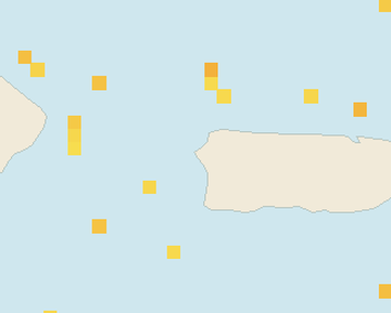 Satellite floating-algae map near Rincon, Feb 2023 (opens full map image in a new tab)