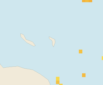 Satellite floating-algae map near Bonaire, Mar 2023 (opens full map image in a new tab)