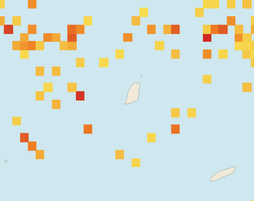 Satellite floating-algae map near Grand Anse, Mar 2023 (opens full map image in a new tab)