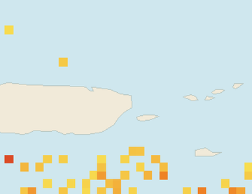 Satellite floating-algae map near Luquillo, Mar 2023 (opens full map image in a new tab)