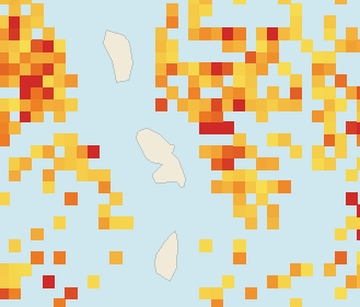 Satellite floating-algae map near Martinique Atlantic Coast, Mar 2023 (opens full map image in a new tab)