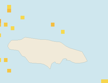 Satellite floating-algae map near Ocho Rios, Mar 2023 (opens full map image in a new tab)
