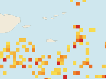 Satellite floating-algae map near St. Croix, Mar 2023 (opens full map image in a new tab)