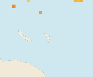 Satellite floating-algae map near Bonaire, Apr 2023 (opens full map image in a new tab)