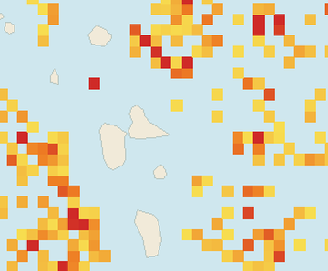 Satellite floating-algae map near Guadeloupe Atlantic Coast, Apr 2023 (opens full map image in a new tab)