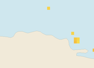 Satellite floating-algae map near Puerto Plata and Cabarete, Apr 2023 (opens full map image in a new tab)