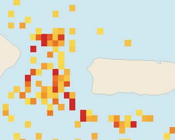 Satellite floating-algae map near Rincon, Apr 2023 (opens full map image in a new tab)
