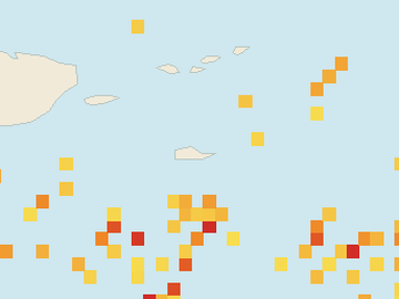 Satellite floating-algae map near St. Croix, Apr 2023 (opens full map image in a new tab)