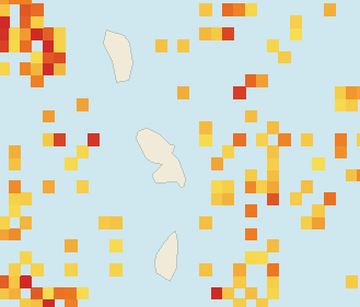 Satellite floating-algae map near Martinique Atlantic Coast, May 2023 (opens full map image in a new tab)