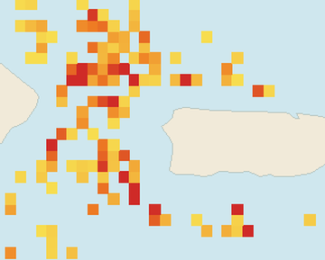 Satellite floating-algae map near Rincon, May 2023 (opens full map image in a new tab)