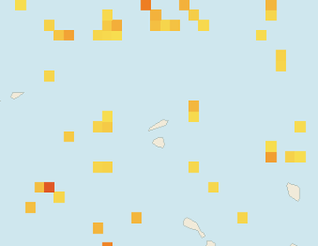 Satellite floating-algae map near Anguilla, Jun 2023 (opens full map image in a new tab)