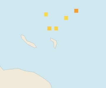 Satellite floating-algae map near Bonaire, Jun 2023 (opens full map image in a new tab)