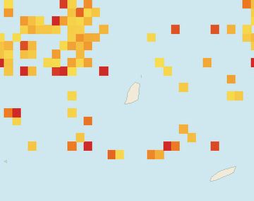 Satellite floating-algae map near Grand Anse, Jun 2023 (opens full map image in a new tab)