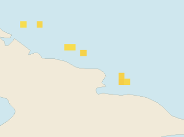 Satellite floating-algae map near Guardalavaca, Jun 2023 (opens full map image in a new tab)