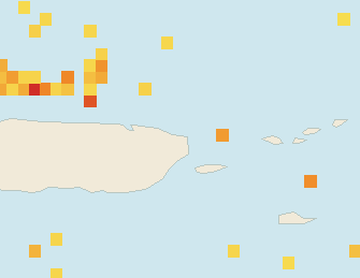 Satellite floating-algae map near Luquillo, Jun 2023 (opens full map image in a new tab)